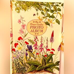 New The Flower Garden Photo Album hard Cover Vintage